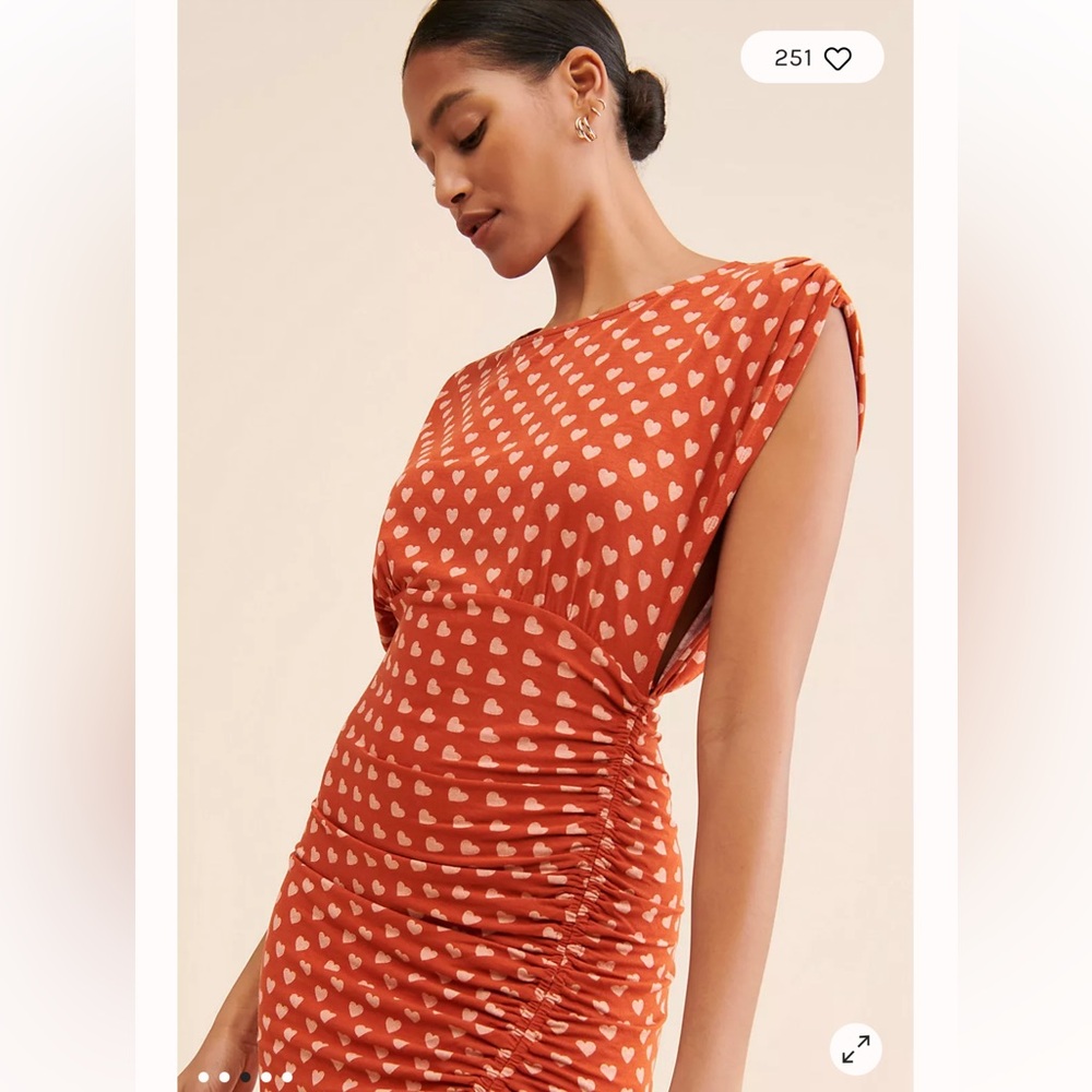 Free People Lakeside Heart Printed
Midi Dress